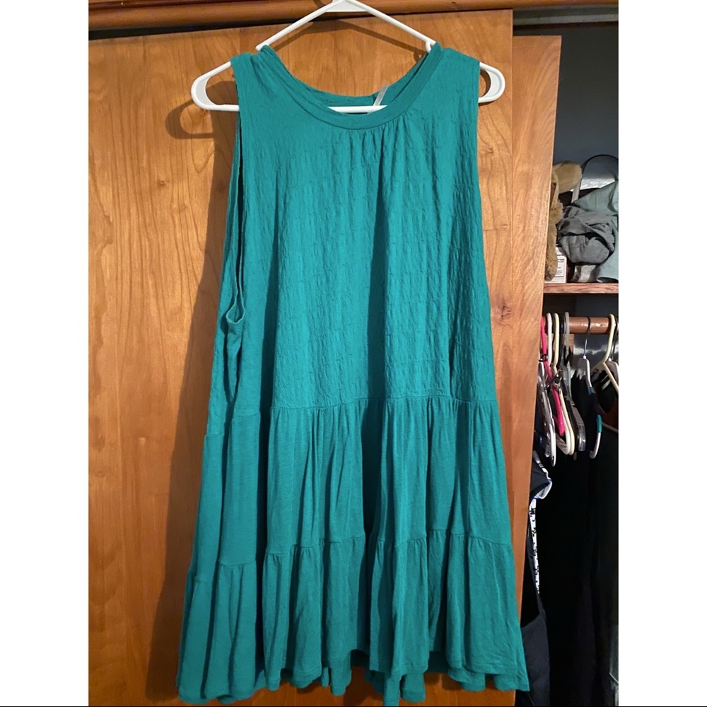 Green free people tank